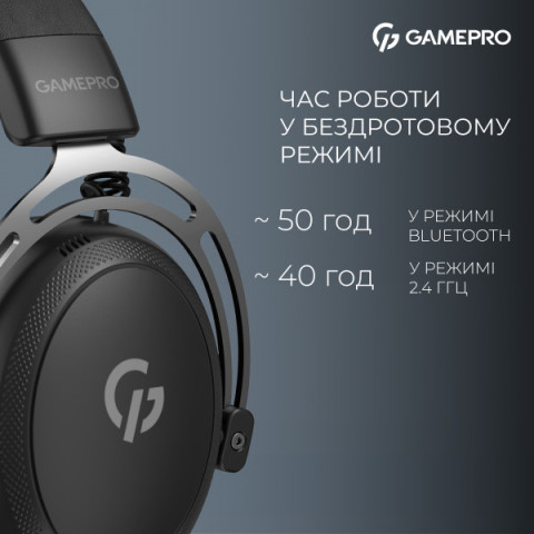 Бездротова ігрова гарнітура Gamepro Asgard Skald (HSW160B) 4-Mode Купити в Україні