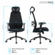 Крісло офісне OfficePro Fusion OC577B Black Купити в Україні