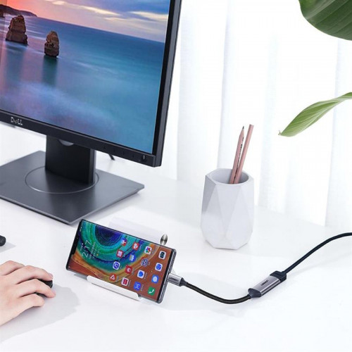 Адаптер Ugreen CM297 USB Type-C - HDMI, Gray (70444)