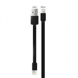 Кабель WK WDC-009 M&S Lightning/microUSB, 1м Black (2000700004696)