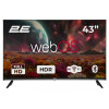 Телевізор 43" 2E LED FHD 60Hz Smart WebOS Black