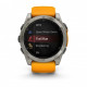 Смарт-годинник Garmin Fenix 8 51mm AMOLED Sapphire Graphite DLC Titanium with Spark Orange Silicone (010-02905-53)