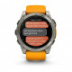 Смарт-годинник Garmin Fenix 8 51mm AMOLED Sapphire Graphite DLC Titanium with Spark Orange Silicone (010-02905-53)