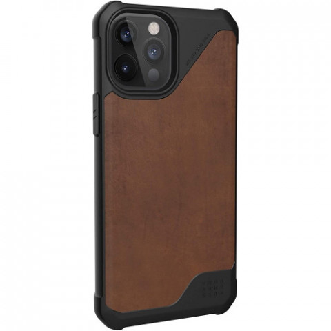 Чохол-накладка Urban Armor Gear Metropolis LT для Apple iPhone 12 Pro Max Leather Brown (11236O118380)