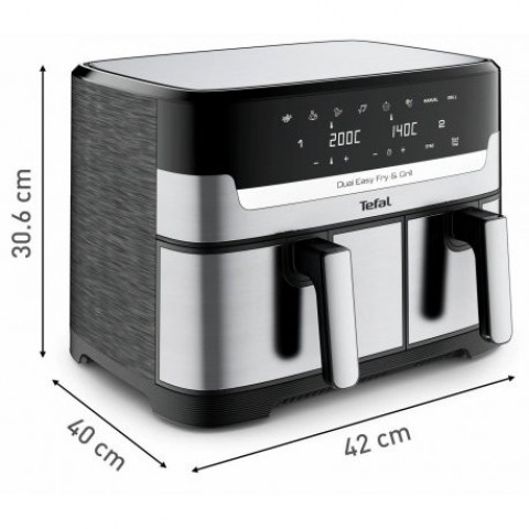 Мультипіч Tefal EY905D10 Dual EasyFry&Grill AirFryer 5.2/3.1L