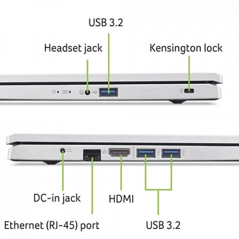 Ноутбук Acer Aspire 3 A317-54-79XA (NX.K9YEU.00H) Silver