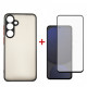 Чохол-накладка Dengos Matt для Samsung Galaxy S25 FE Black (DG-KM-168) + захисне скло