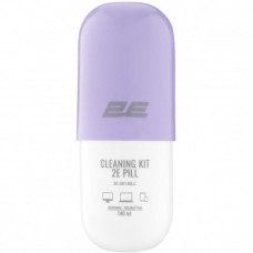 Набір для чищення 2E Pill (2E-SK140LC) LED/LCD + серветка 20х20 см White/Lilac
