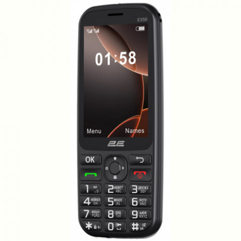 Мобiльний телефон 2E E350 Black (694743656879)