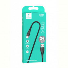 Кабель SkyDolphin S02T USB - USB Type-C 1м, Black (USB-000589)