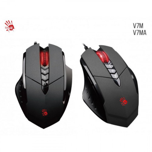 Миша ігрова A4-Tech Bloody V7MA, чорна, з підсвічуванням, USB