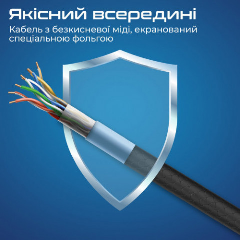 Комплект кабелів Promate USB Type-C - USB Type-C (M/M), 3A, 60W, 0.3 м, 1.2 м, 2 м Black (cablekit-cc.black)
