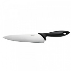 Кухонний ніж кухарський Fiskars Essential, 21.4см, нержавіюча сталь, пластик, чорний
