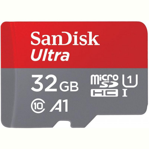 Карта пам`ятi MicroSDHC 32GB UHS-I Class 10 SanDisk Ultra A1 R120MB/s (SDSQUA4-032G-GN6MN)