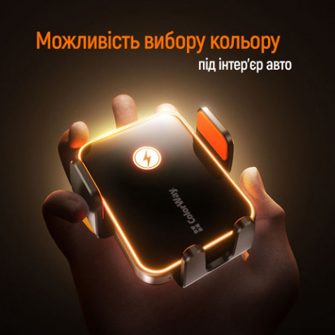 Бездротовий зарядний пристрій СolorWay Ultra-mini 15W Black (CW-CHAW069Q-BK)