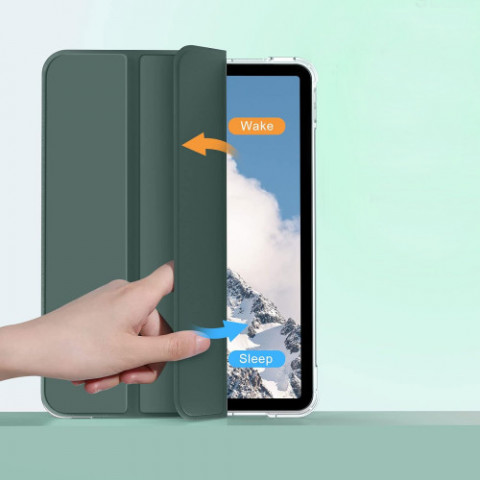 Чохол-книжка BeCover Soft Edge з кріпленням Apple Pencil для Apple iPad Air 11" M4 2026 Dark Green (715262)