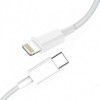 Кабель SkyDolphin S12L Frost Line USB Type-C - Lightning (M/M), 1 м, White (SDUSB-000576)