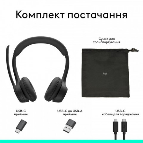 Bluetooth-гарнітура Logitech Zone 305 MS Black (981-001458)