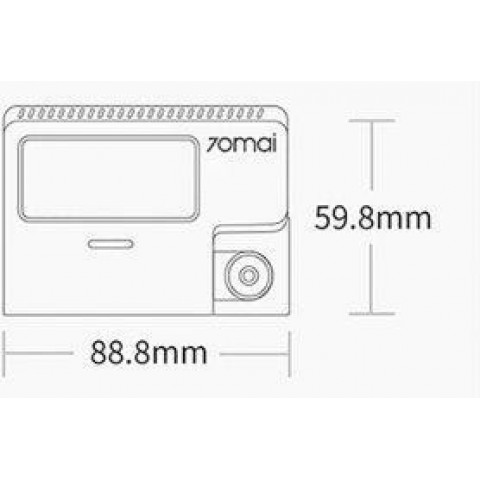 Автомобільний відеореєстратор 70mai Dash Cam 4K A800SE