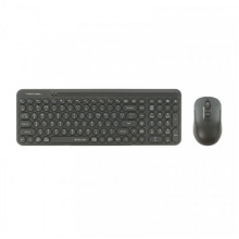 Комплект бездротовий, клавіатура з мишою, A4Tech Fstyler FG3300 Air2 (Grey), сірий колір
