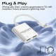 Адаптер Promate MediaLink-i2і Lightning - 2хLightning (M/F) White