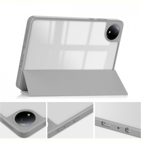 Чохол-книжка BeCover Soft Edge TPU для Xiaomi Redmi Pad SE 8.7 Gray (712568)