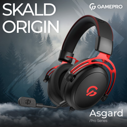 Бездротова ігрова гарнітура GamePro Asgard Skald (HS850BR) Купити в Україні