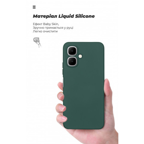 Чохол ArmorStandart ICON для Infinix Smart 10 4G Camera cover Dark Green (ARM87468)