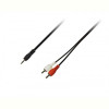 Кабель Piko (1283126473890) AUX 3.5mm M-2xRCA M, 1.5м Black