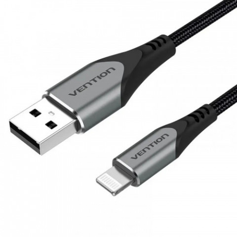 Кабель Vention USB - Lightning 2.4A 1 m Grey (LABHF)