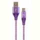 Кабель Cablexpert (CC-USB2B-AMCM-2M-PW), USB2.0 - USB Type C, 2м, Purple/White