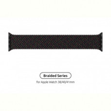 Ремінець Armorstandart Braided Solo Loop для Apple Watch 38mm/40mm/41mm Black Unity Size 6 (144 mm) (ARM64896)