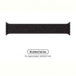 Ремінець Armorstandart Braided Solo Loop для Apple Watch 38mm/40mm/41mm Black Unity Size 6 (144 mm) (ARM64896)
