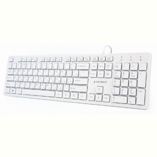 Клавіатура Gembird KB-MCH-03-W-UA Ukr White USB