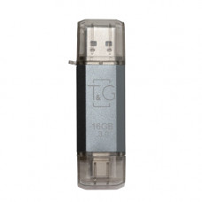 Флеш-накопичувач USB 3.0 16GB Type-C T&G 009 Star Series Silver (TG009TC-16GSL3)