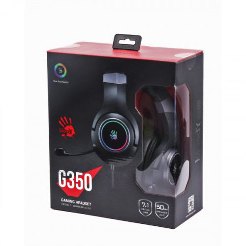 Гарнітура ігрова Bloody G350 з підсвічуванням, USB