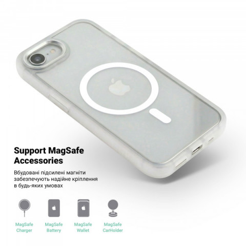 Чохол ArmorStandart Unit MagSafe для Apple iPhone 17e / 16e Matte Clear (ARM83877)