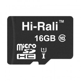 Карта пам`ятi MicroSDHC 16GB UHS-I Class 10 Hi-Rali (HI-16GBSD10U1-00)