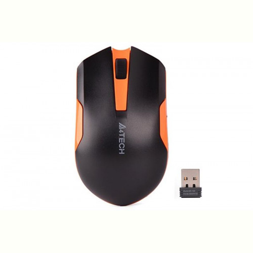 Мишка бездротова A4Tech G3-200N Black/Orange USB V-Track