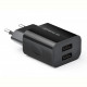 Мережевий зарядний пристрій REAL-EL CH-210 (2USB, 2.1A) Black