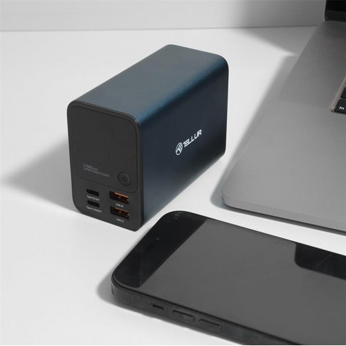 Універсальна мобільна батарея Tellur PD903 Ultra Pro 27000mAh Blue (TLL158391)