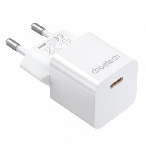 Мережевий зарядний пристрій Choetech (1USBх3A) White (PD5010)