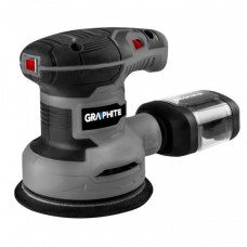 Шліфмашина ексцентрикова GRAPHITE 300Вт 125мм 7000-13000об/хв орбіта 1мм 1.21кг