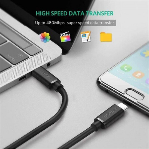 Кабель Ugreen US286 USB-C - USB-C, 1.5м, Black (50998)