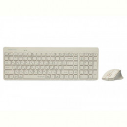 Комплект (клавіатура, мишка) бездротовий A4Tech Fstyler FG2400 Air Beige