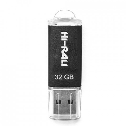 Флеш-накопичувач USB 32GB Hi-Rali Rocket Series Black (HI-32GBVCBK)