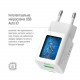 Мережевий зарядний пристрій ColorWay GaN Mini 20W PD Port PPS USB (Type-C PD + USB QC4.0) White (CW-CHS062PDC-WT) + кабель Type-C