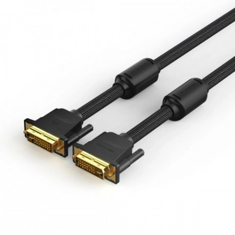Кабель Vention DVI - DVI (M/M), 8 м, Black (EAEBK)