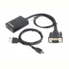 Адаптер Cablexpert (A-VGA-HDMI-01) VGA-HDMI, зі звуком, 0.15м, чорний