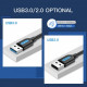 Кабель Vention USB - USB V 3.0 (M/M), 1 м, Black (CONBF)